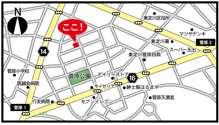 菅原3丁目5区画MAP